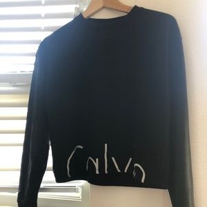 calvin klein jeans black white sweatshirt